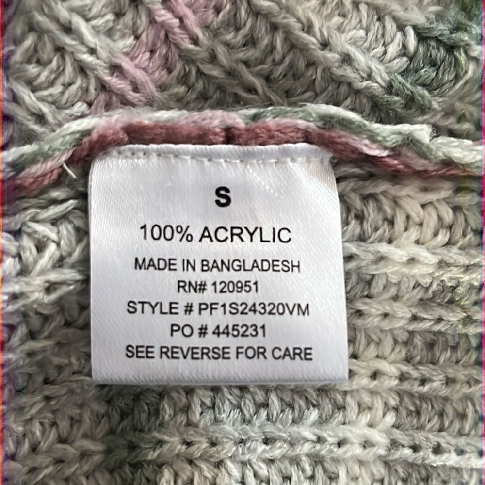 ‎Pink Rose Striped Gray Sweater - Picture 4 of 4